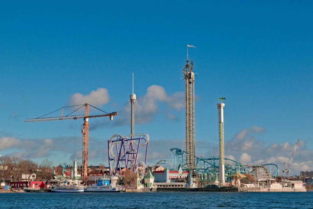 amusement park by the water