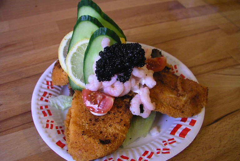 There are many types of smørrebrød, Denmark's national dish