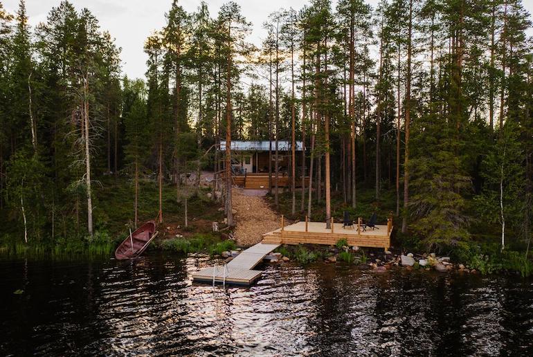 Get cosy in this log cabin in the woods in Finland