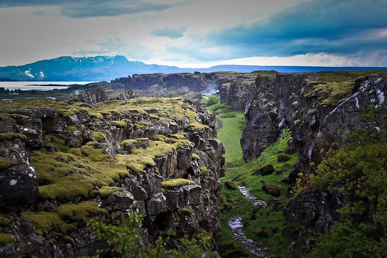 The Þingvellir National Park can be seen on the Golden Circle road trip in Iceland