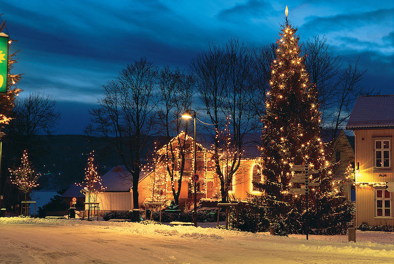 Drøbak is Santa's official residence in Norway at Christmas