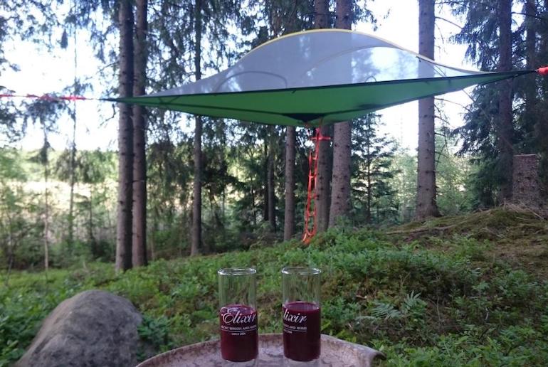 You can even sleep in a tent in a tree in Finland