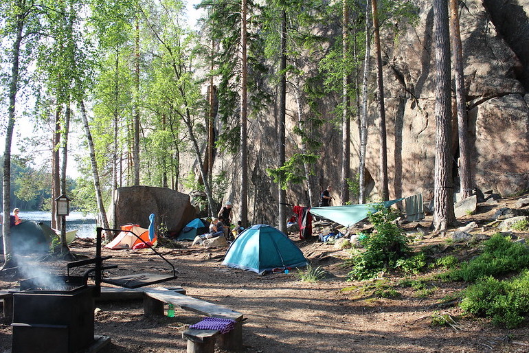 It's legal to camp wild in Finland.