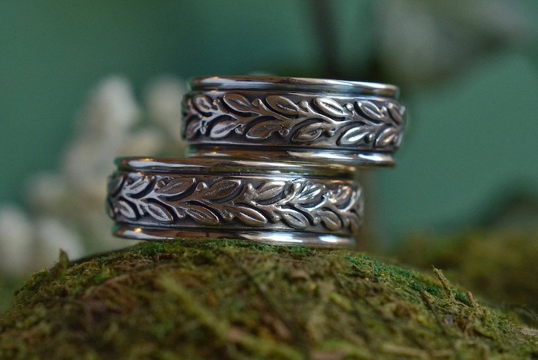 Viking rune wedding rings are good for a Viking wedding