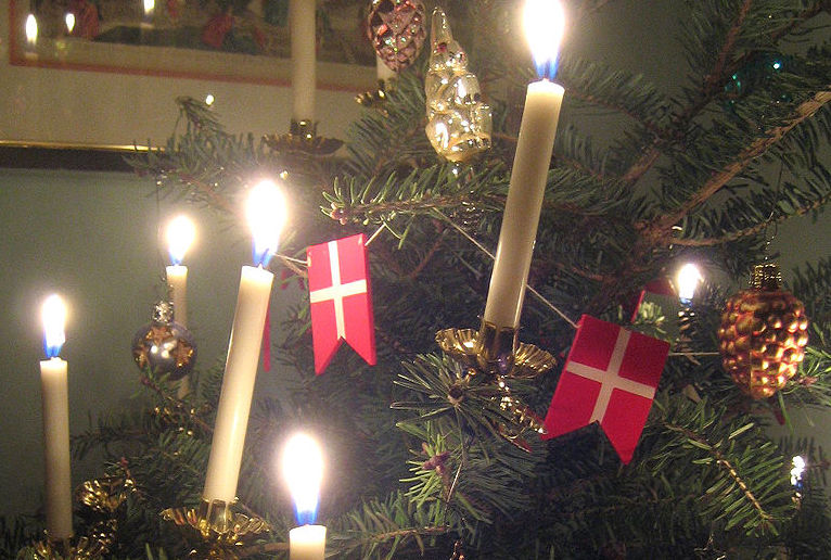 Danes usually have real candles on their trees at Christmas