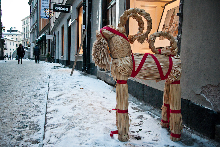 The Norwegians have a festive julebukk, or yule goat, at Christmas