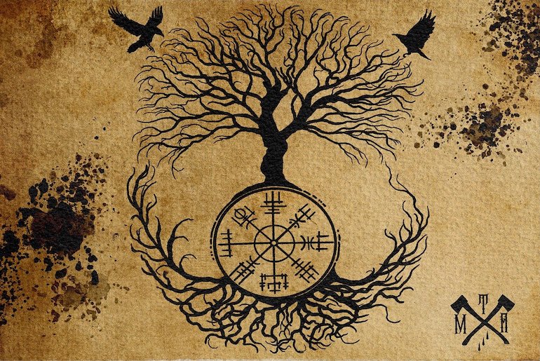 yggdrasil symbol tattoo