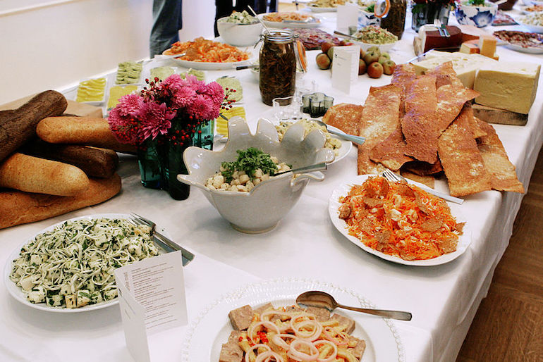 The classic Swedish smörgåsbord