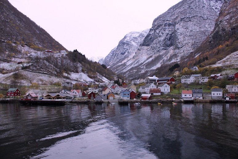The western coast of the Scandinavian peninsula is indented with fjords.