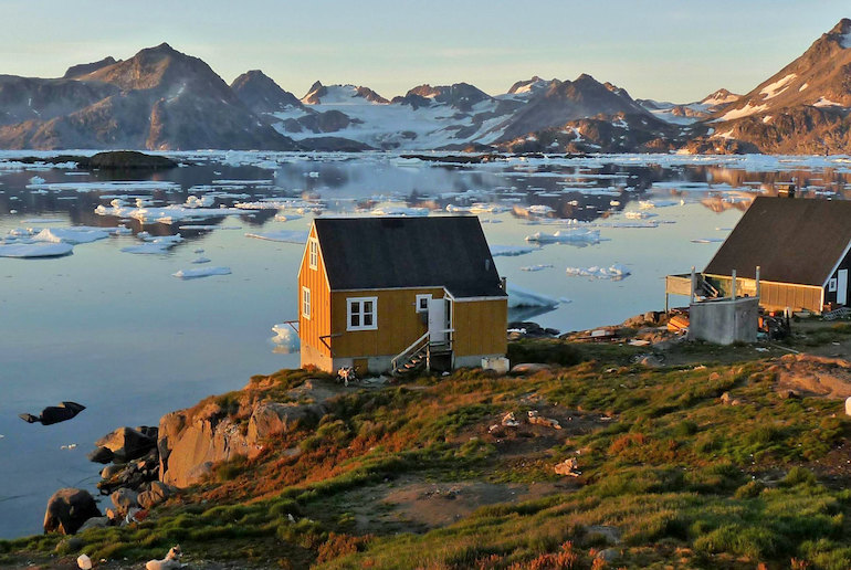The huge island of Greenland has a population of just 57,000 people