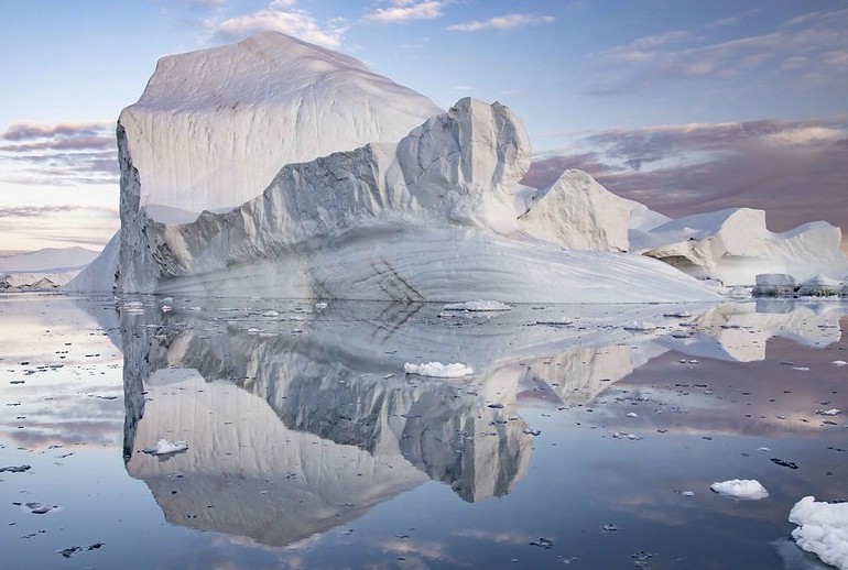 80 percent of Greenland is covered in a permanent ice sheet