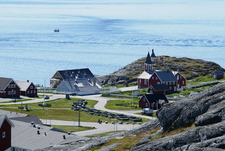 Most people in Greenland live in and around the capital Nuuk