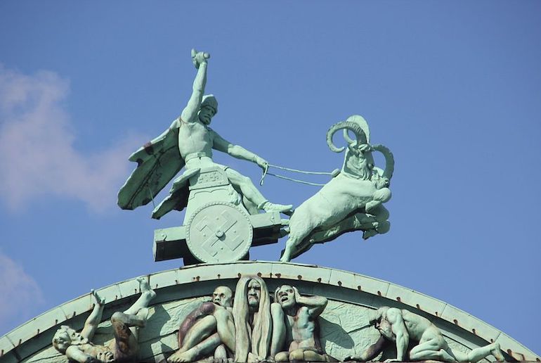The Norse god Thor drove a chariot pulled by goats