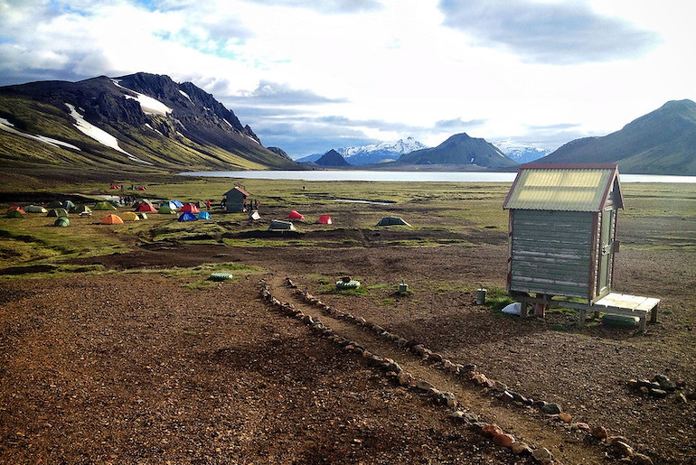 Camping in Iceland is a great way to get in touch with nature.