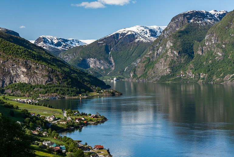 Aurlandsfjord in Norway