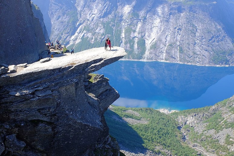 One of the best trips from Odda, Norway is the hike up to the Trolltunga.