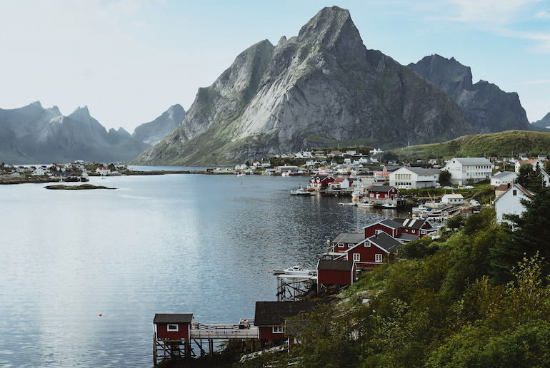 Explore Norway's Lofoten island's on a guided tour or by boat.