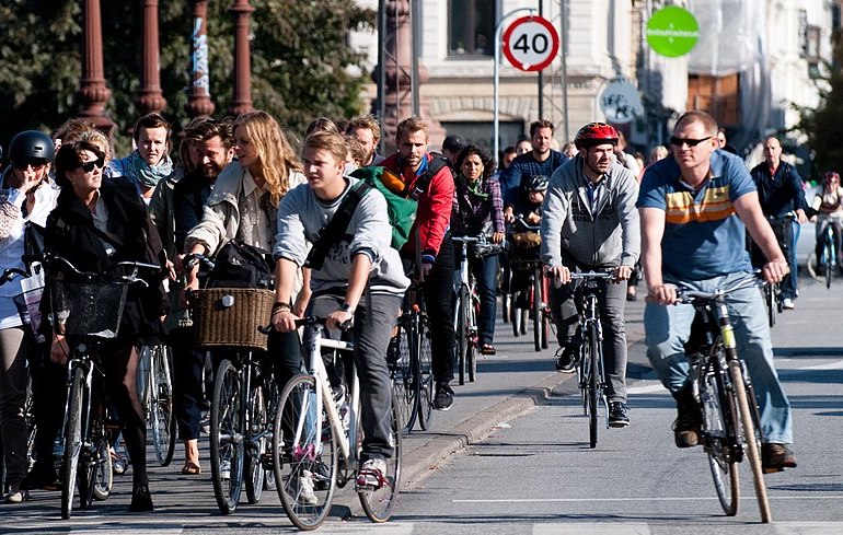 Bikes are big in both Denmark and The Netherlands