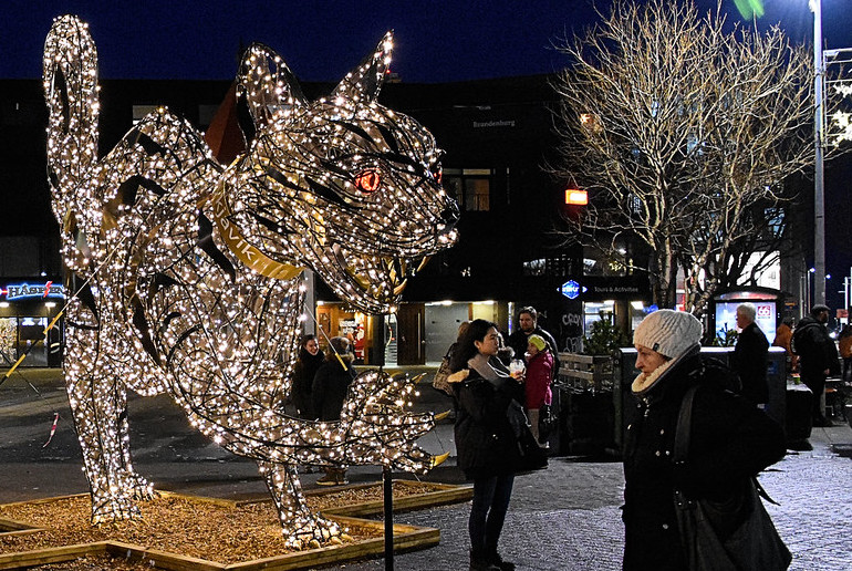 The Christmas Cat eats children in Iceland if they don't wear the clothes they get for Christmas