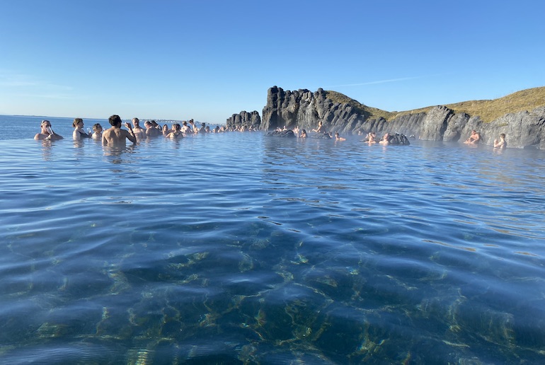 The Sky Lagoon is Reykjavik's best thermal pool with views over the Atlantic