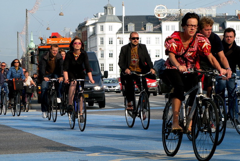 Commuting by bike is a popular way of getting to work in Copenhagen