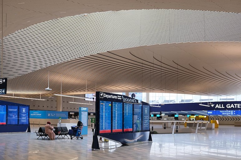 The renovation of Helsinki airport is due to be finished in Spring 2023.