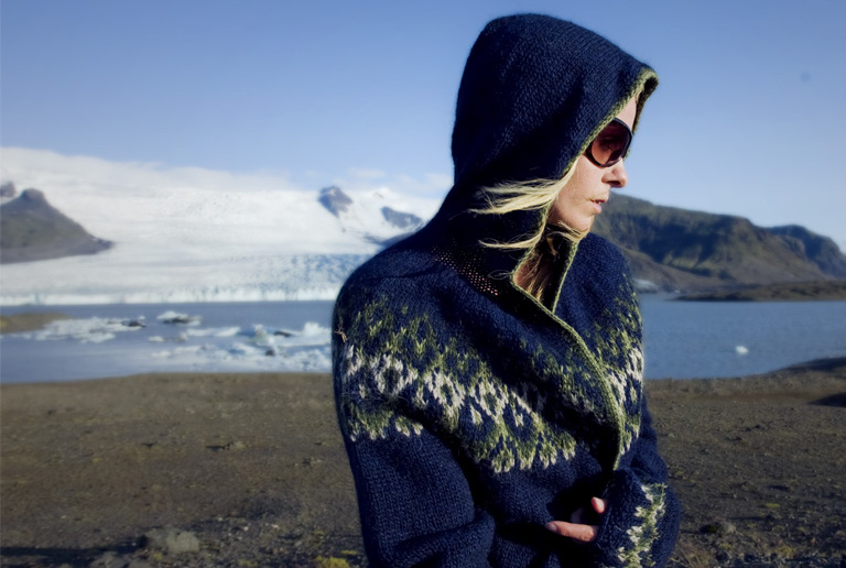 Icelandic sweaters are both warm and look good.