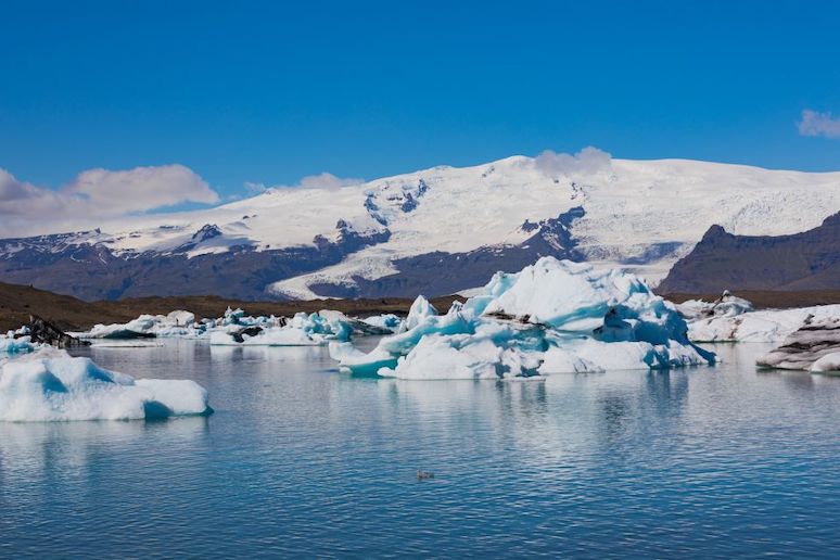 Sail on a glacial lagoon in Iceland