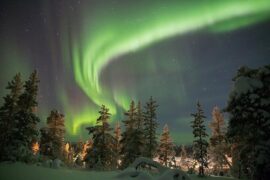 See the northern lights with street food