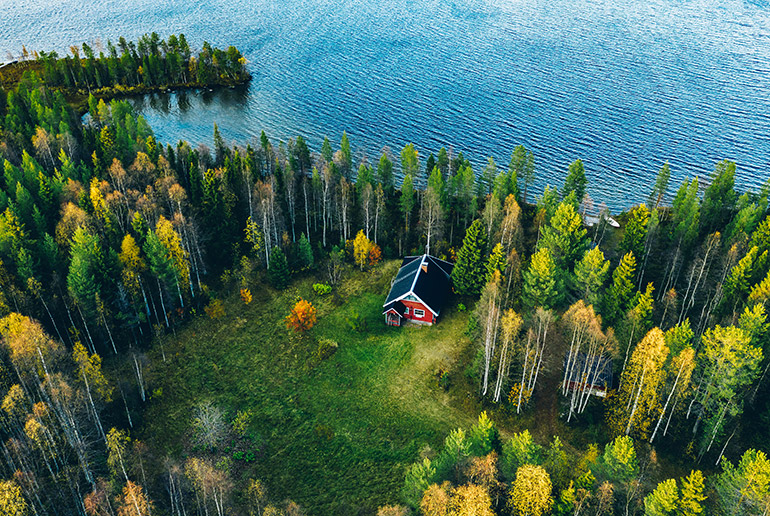 Many Swedes and Finns have an affinity with nature