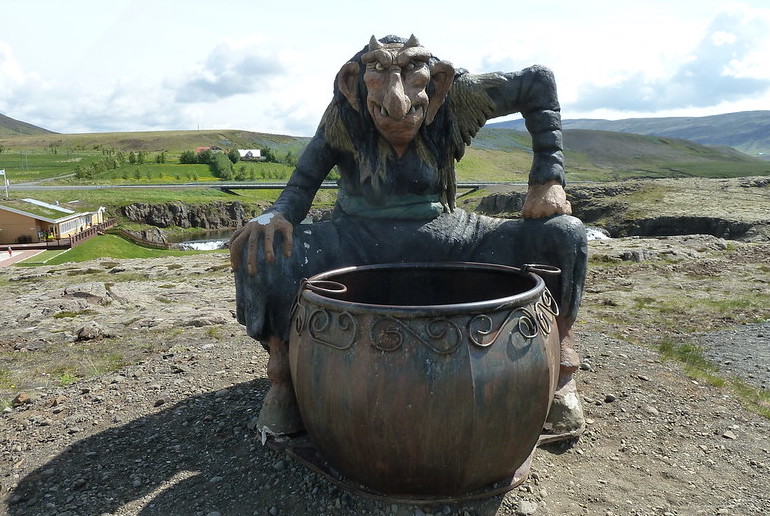 Trolls supposedly live in the mountains and forests