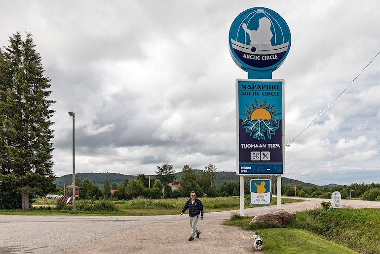 The Arctic Circle passes through Finland