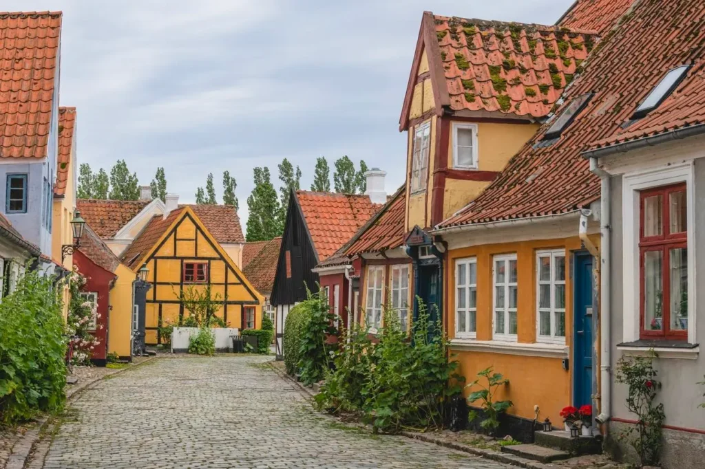 traditional danish coloured houses