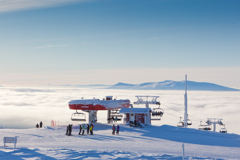 Vemdalen ski resort has three ski areas with 58 slopes between them