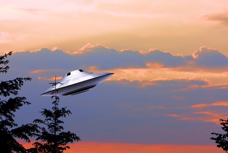 Nordic aliens are thought to arrive by spaceship