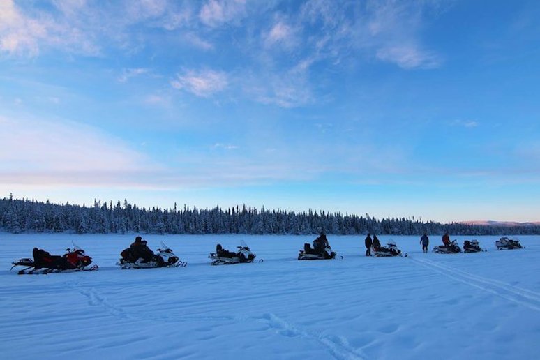 There are many different types of snowmobile tour that you can do from Kiruna, Sweden
