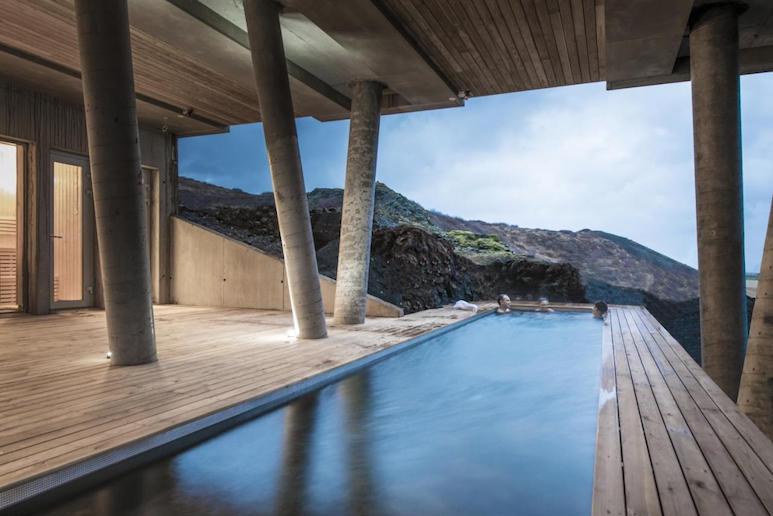 The Ion Adventure Hotel has a wonderful thermally heated spa.