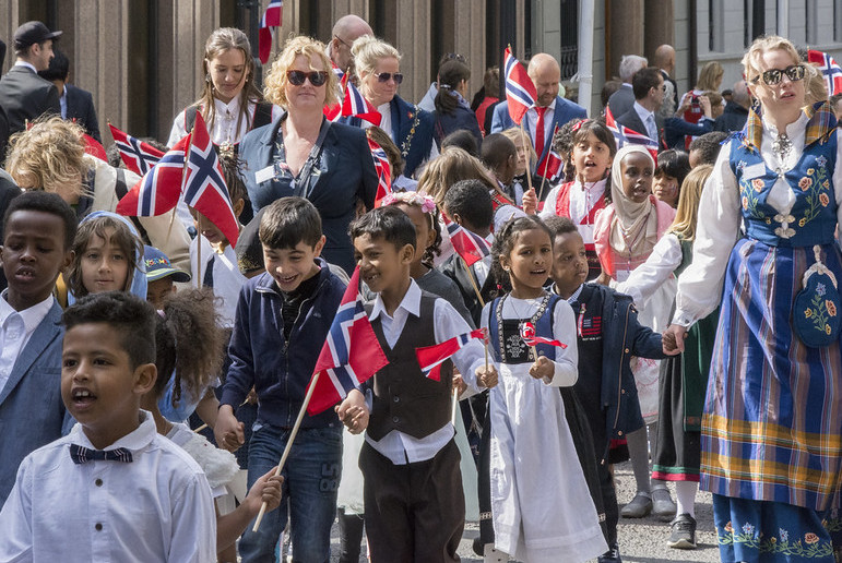 Norwegian children learn English at school