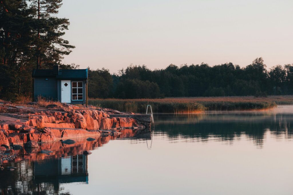 sauna by the sea