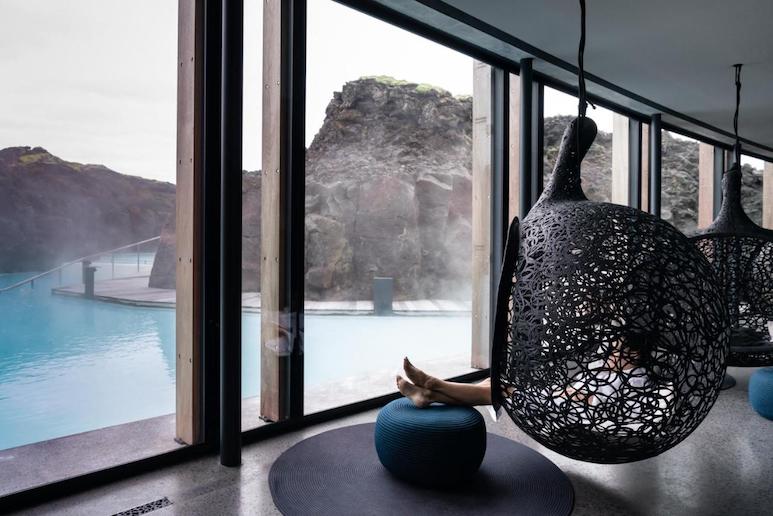 The spa looks out over the Blue Lagoon at The Retreat