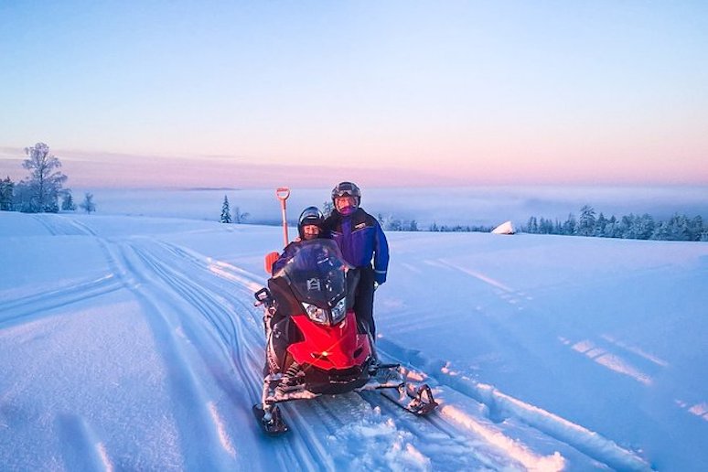Take a snowmobile tour from Rovaniemi, Finland