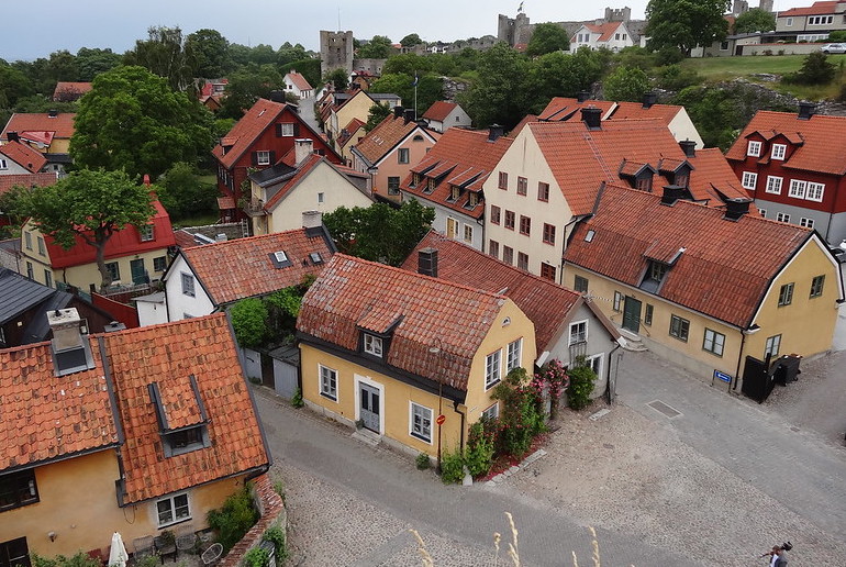 The medieval town of Visby is the main settlement on Gotland in Sweden