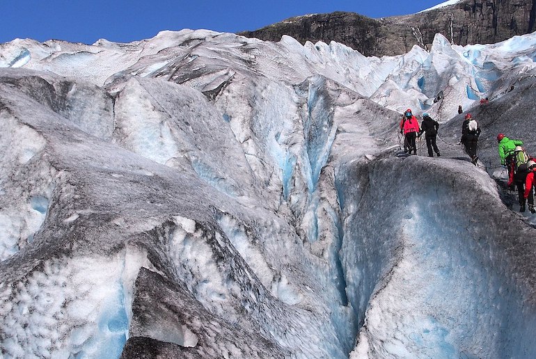 Iceland is a great place to try ice climbing