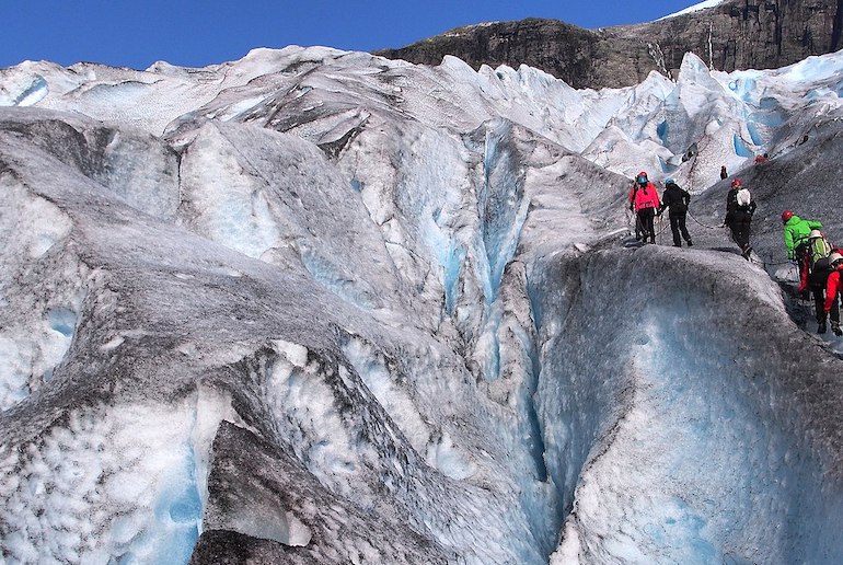 Iceland is a great place to try ice climbing