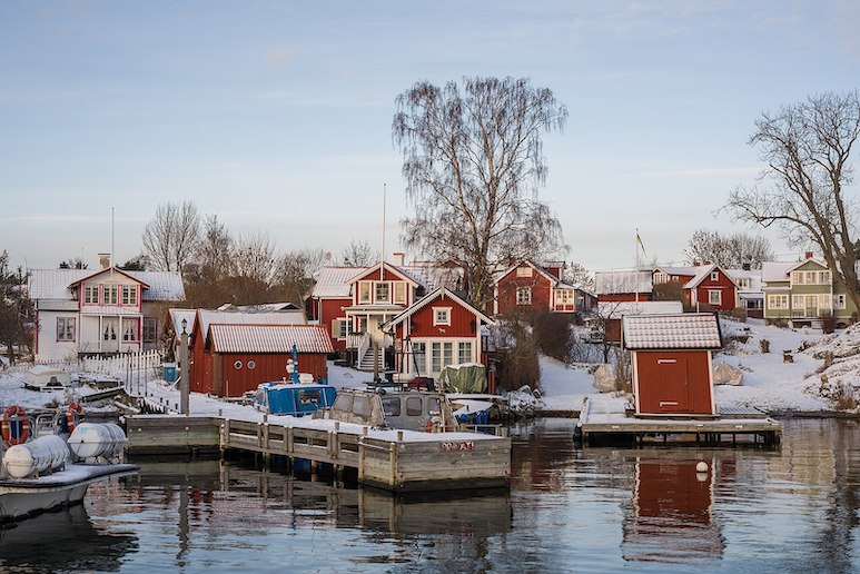 The pretty island of Möja in the Stockholm archipelago can be visited year-round.