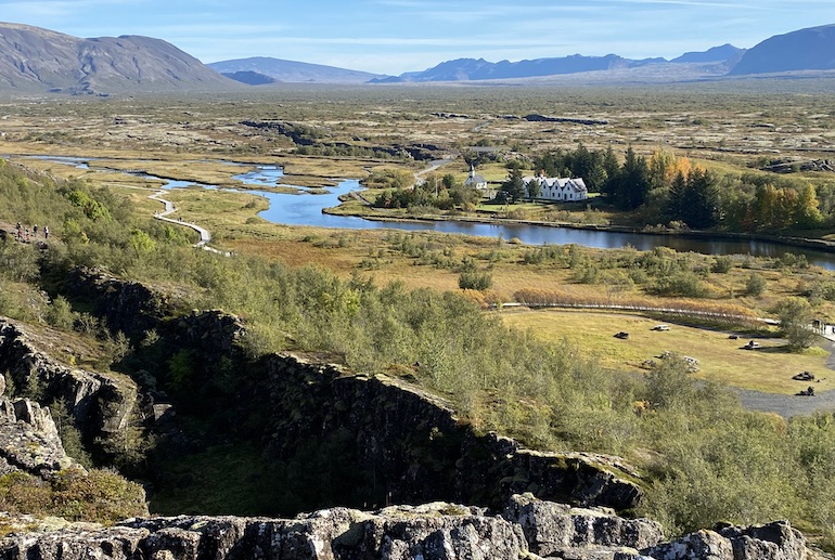 Fly over Þingvellir by helicopter