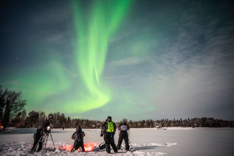 Take a northern lights photography tour from Rovaniemi in Finnish Lapland