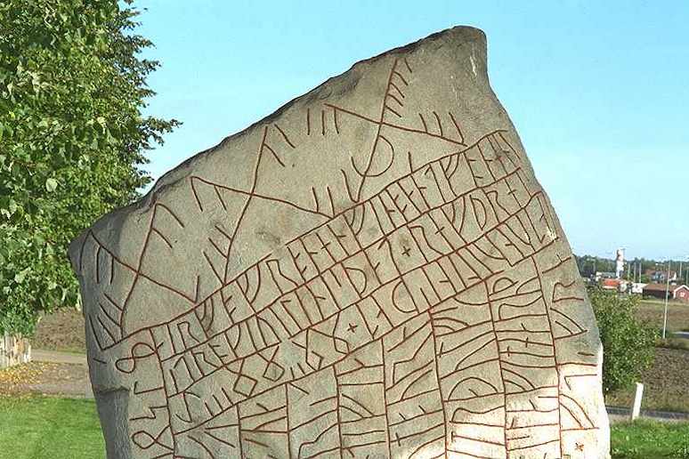 The Rök Runestone is one of Sweden's best examples of Viking runes.