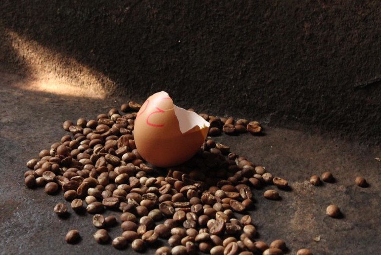 Swedish egg coffee is made with a whole egg, including the shell.
