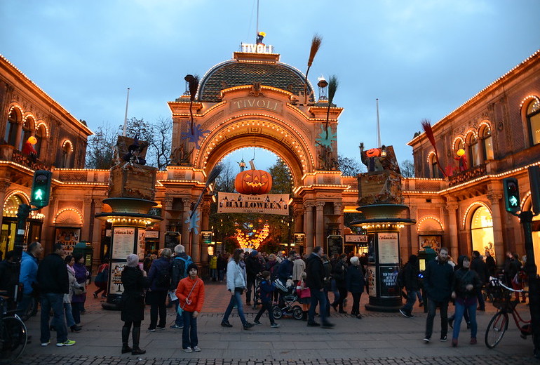 Go to Tivoli Gardens in Copenhagen for halloween